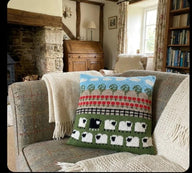 Sheep and Poppies Cushion