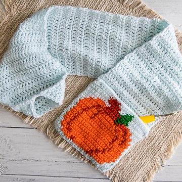 Pumpkin Leaf Pocket Scarf