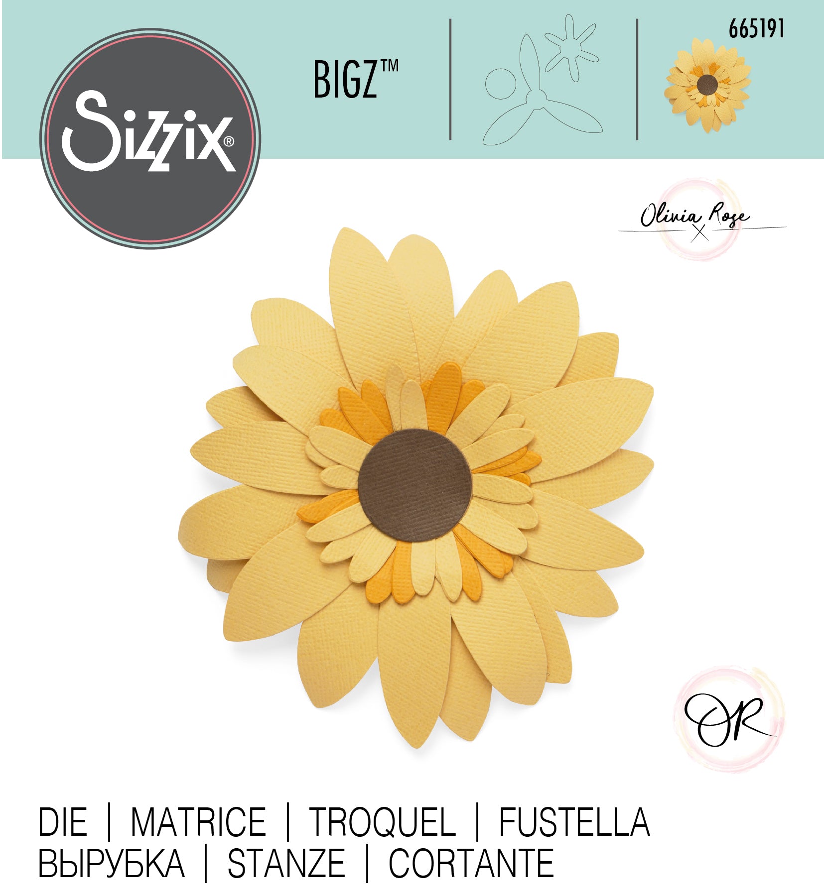 Sizzix Bigz Die - Sunflower by Olivia Rose