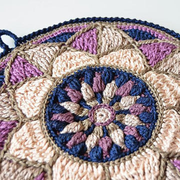 Stained Glass Mandala Potholder