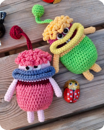 Funny monster key cover easy crochet pattern T2