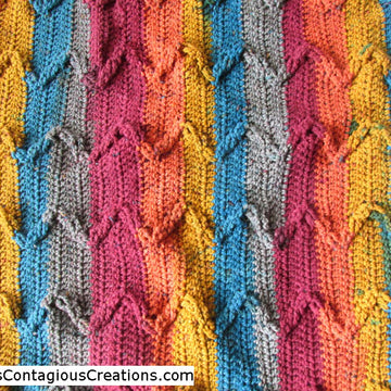 Zig Zag Autumn Poncho
