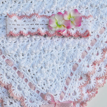 Fluffy Clouds Baby Blanket & Headband Crochet