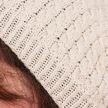 Cabled Crown Hat