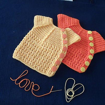Cardigan with Side Fastening Buttons