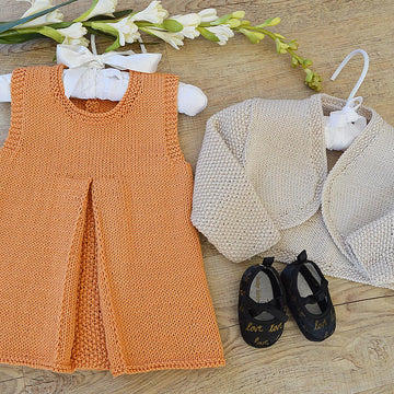 Izzi's pleated dress / tunic top and matching bolero - P123