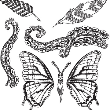 Ranger Dyan Reaveley's Dylusions Cling Stamp Collections 8.5"X7" - Flight Of Fancy