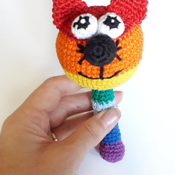 Rattle rainbow cat