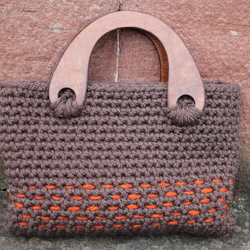 Womens crochet retro bag in Red Heart Lisa Big