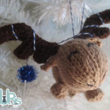 Chocolate Moose Hanging Ornament