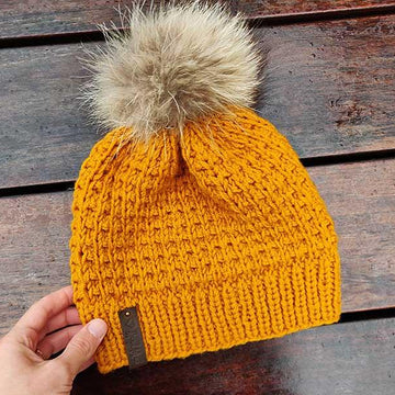 Fish Scale Knit Hat