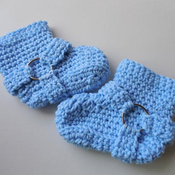 Biker Baby Booties