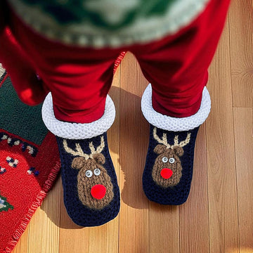 Reindeer Christmas Slippers
