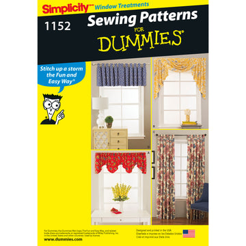 Simplicity Window Treatments 1152 - Paper Pattern, Size OS (ONE SIZE)