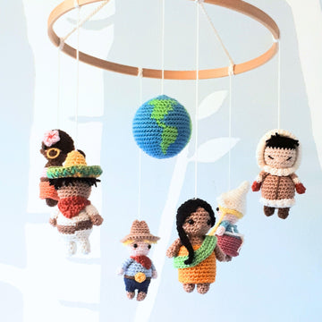 It's a small world baby mobile