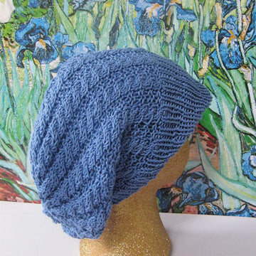 IRIS CABLE PEAK SLOUCH HAT