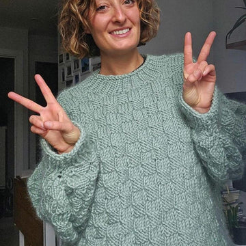 Oversized Basket Weave Sweater