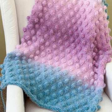 Cozy Bobble Stitch Throw