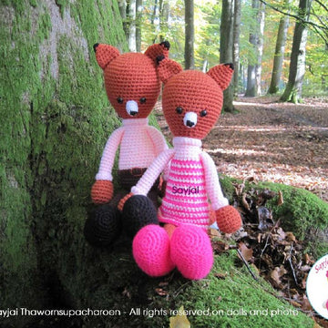 Mr and Mrs Fox Amigurumi Crochet Patterns