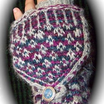 Bunny Mittens - Fair Isle