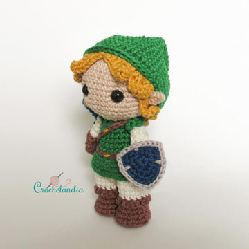 Zelda and Link amigurumi dolls - crochet patterns by Crochelandia