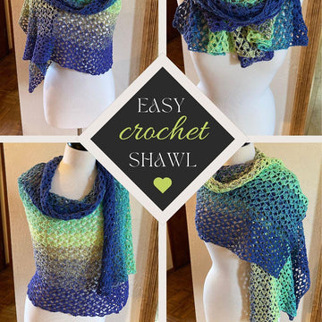 Aurora Borealis Crochet Shawl