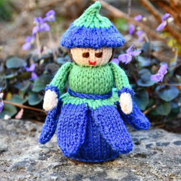 Bluebell Flower Doll Knitting Pattern - Toy Knitting Pattern