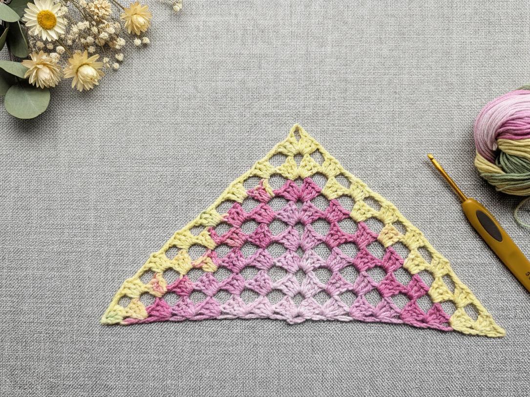 Crochet Bandana/Shawl Pattern/Chart #31