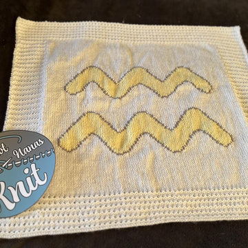 Aquarius baby blanket
