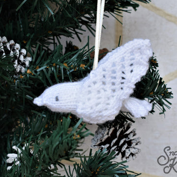 Bird Dove Ornament Decoration Snoo's Knits