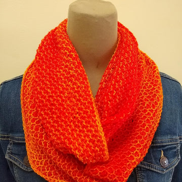 Sunny Honey Infinity Scarf (Tunisian)
