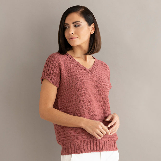 1293 Latana - Jumper Knitting Pattern for Women in Valley Yarns Toby