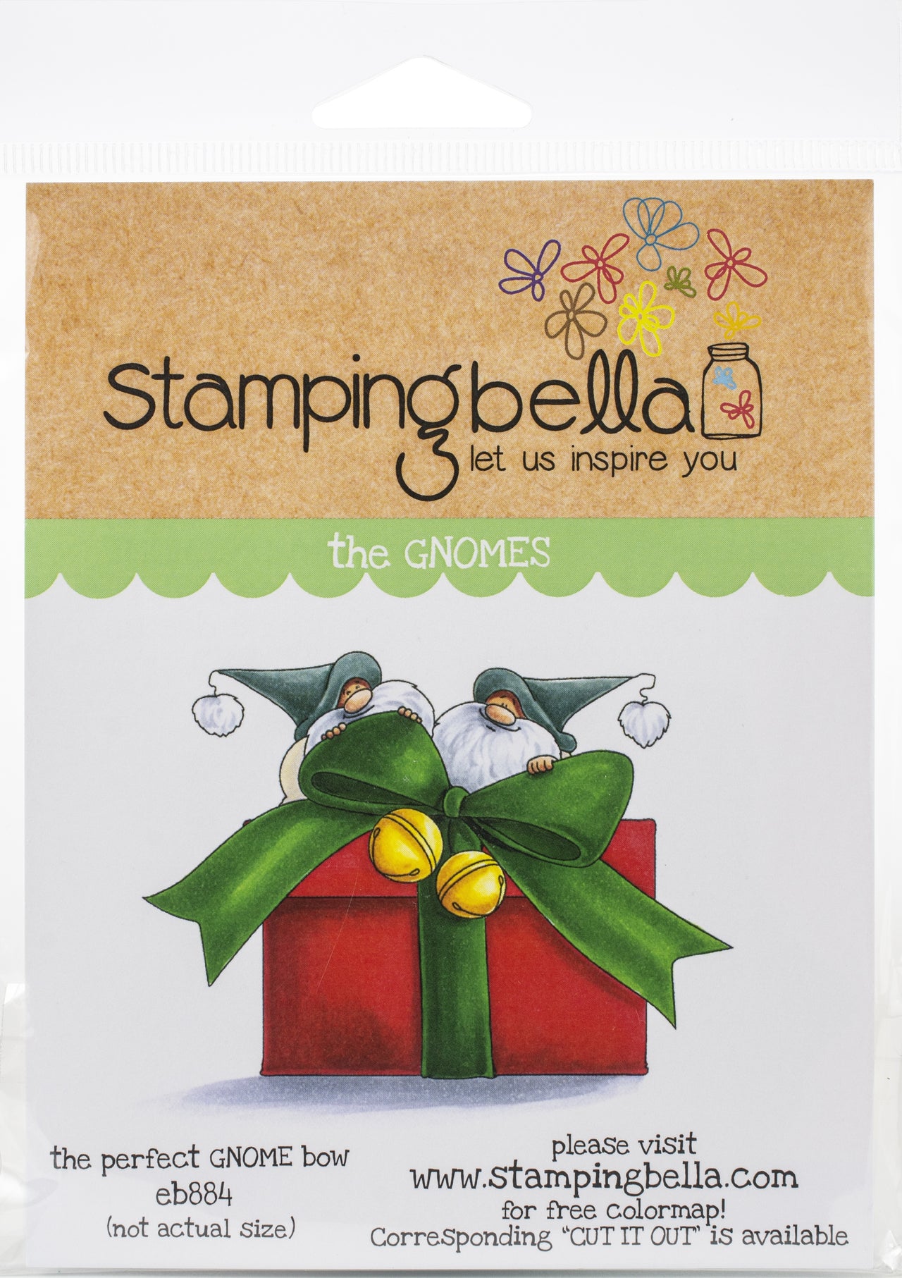 Stamping Bella Cling Stamps - The Perfect Gnome Bow