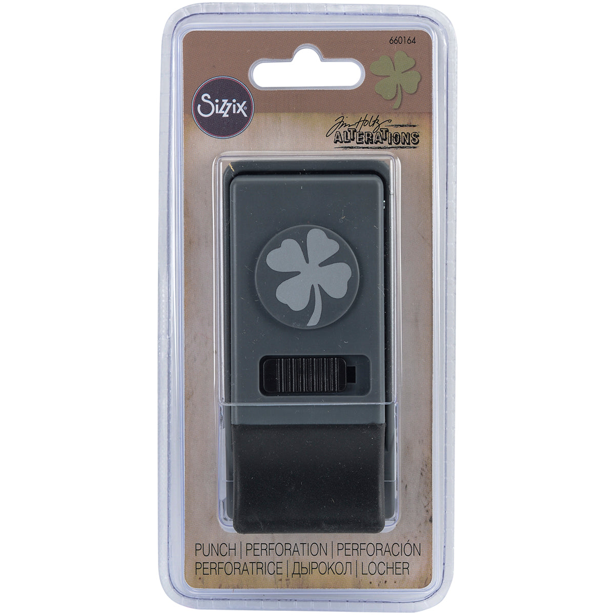Sizzix Medium Paper Punch By Tim Holtz - Clover