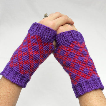 Women's Checkers Mitts