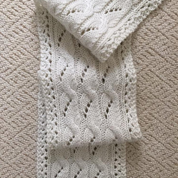 The Phoebe Lacy Cabled Scarf