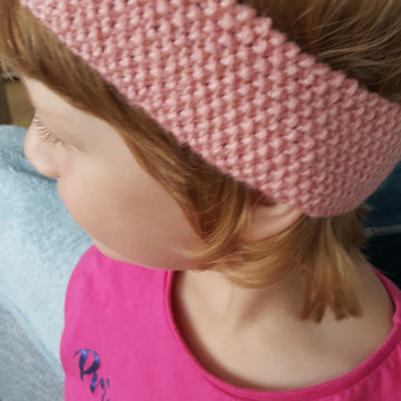 Salmon Pink Flowered Headband