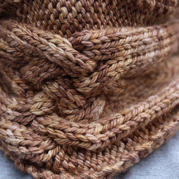 Criss Cross Cabled Cowl