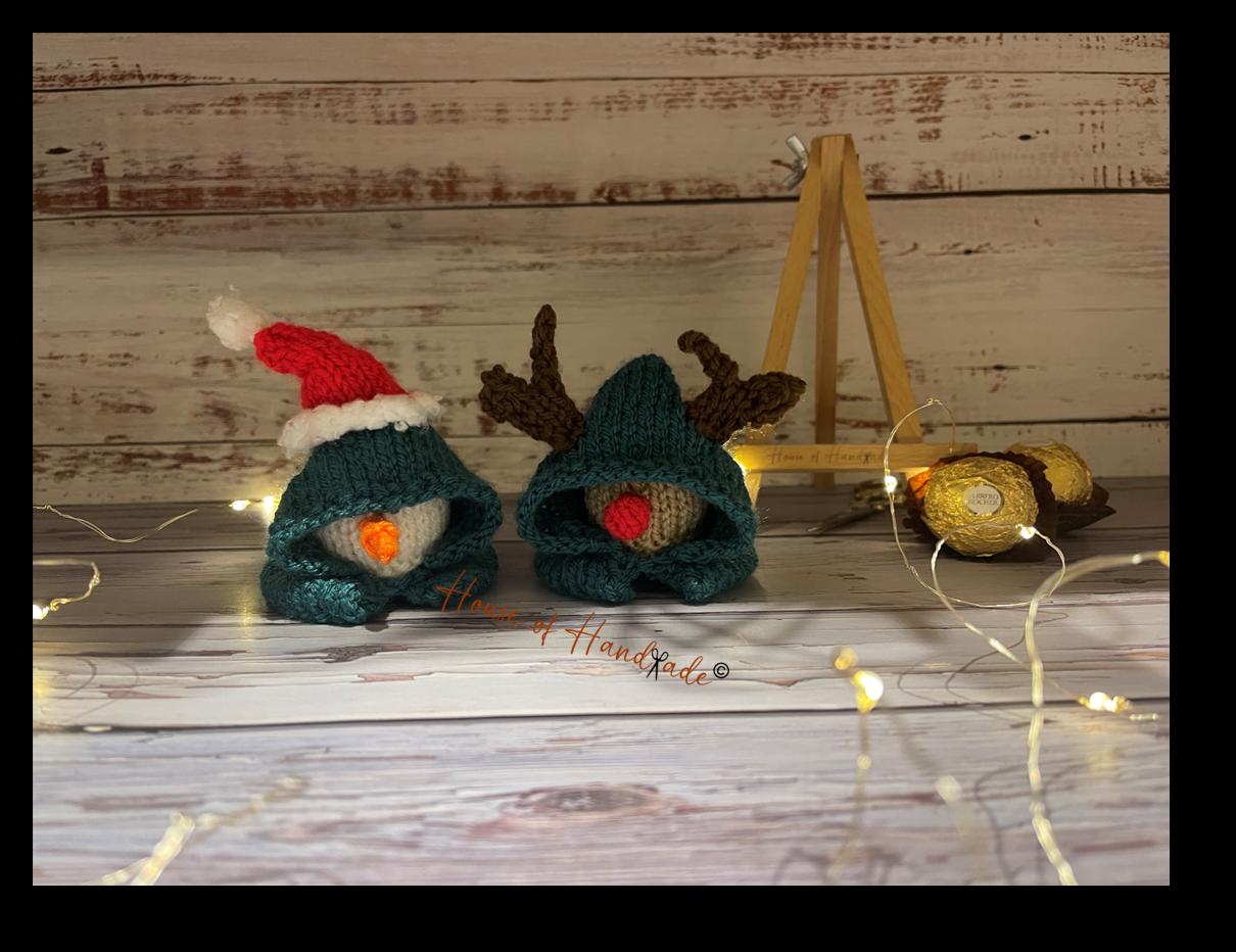 Hooded Reindeer Snowman Ferrero Rocher Cover