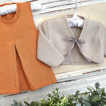 Izzi's pleated dress / tunic top and matching bolero - P123