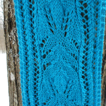 Blue Frost Lace Scarf
