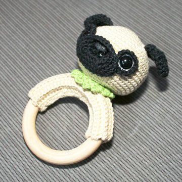 Pug Rattle Ring