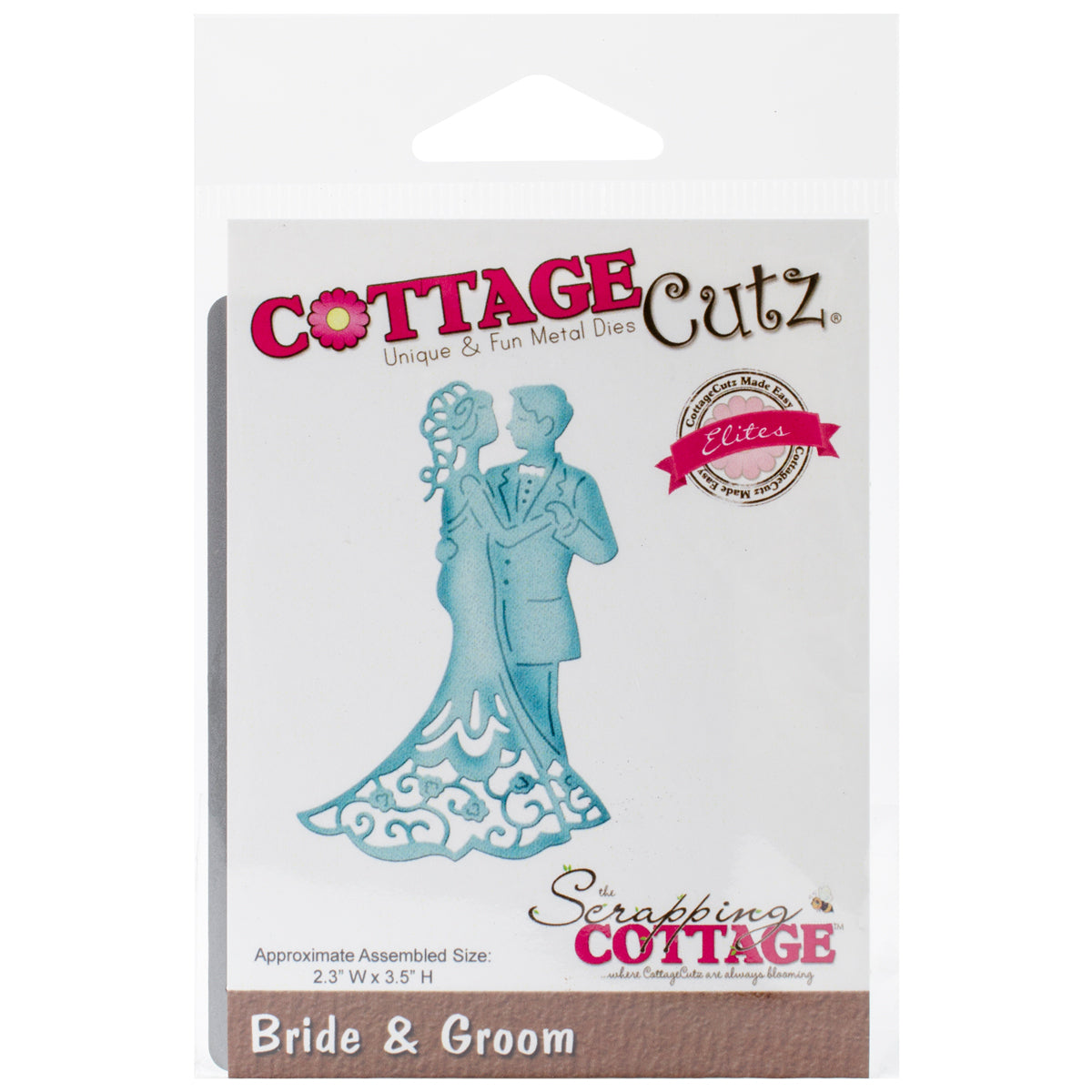 CottageCutz Elites Die - Bride & Groom 2.3"X3.5"