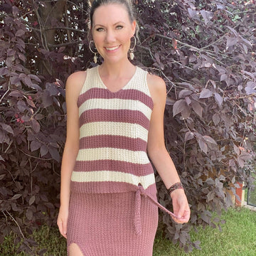 Red Rocks Textured Tie Tank