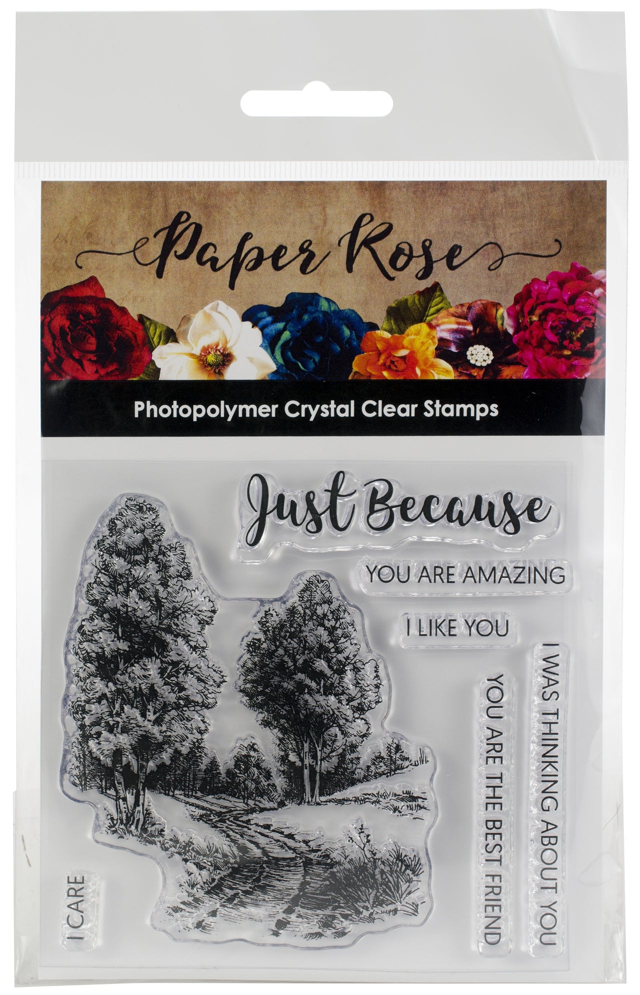 Paper Rose Clear Stamps - Into The Woods