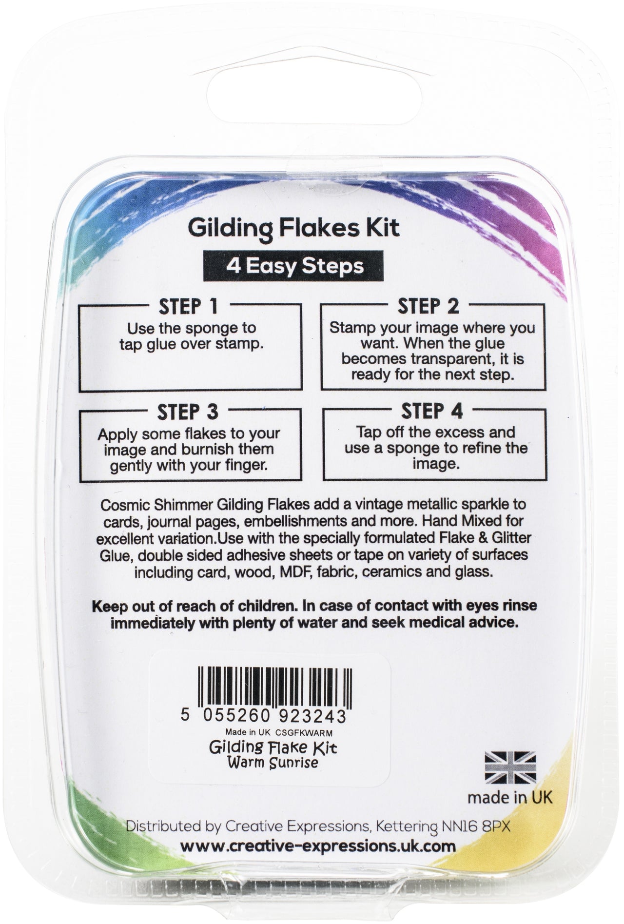 Creative Expressions Cosmic Shimmer Gilding Flakes Kit - Warm Sunrise