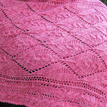 Nairn Cable Lace Shawl