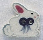 Mill Hill Button 86043 - Bow Bunny
