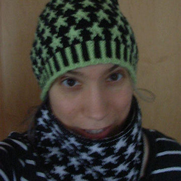 Reversible stardust headband or cowl (double-knitting)/Wendesternchen-Loop oder Stirnband