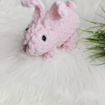 Crochet plush bunny pattern, amigurumi stuffed rabbit pattern